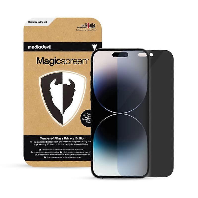 Privacy Screen Protector for iPhone 14 Pro 6.1 Inch Tempered Glass with Easy Alignment Frame 2 Pack