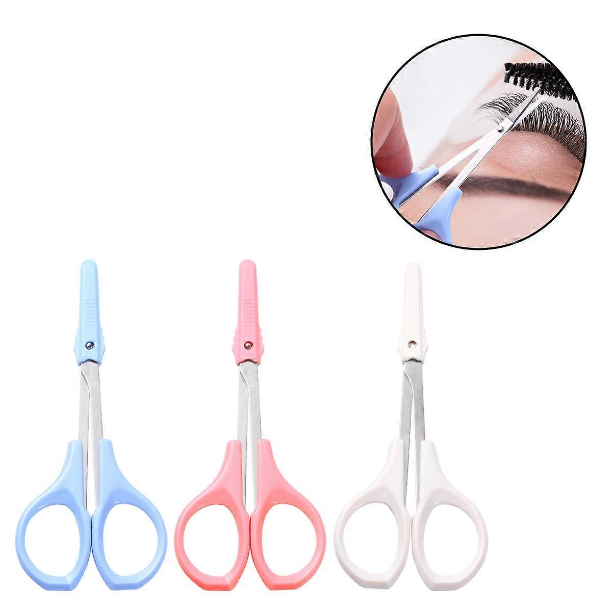 Beauty Tools Eyelash Scissors for Women 3Pcs Stainless Steel Multi-Function Set