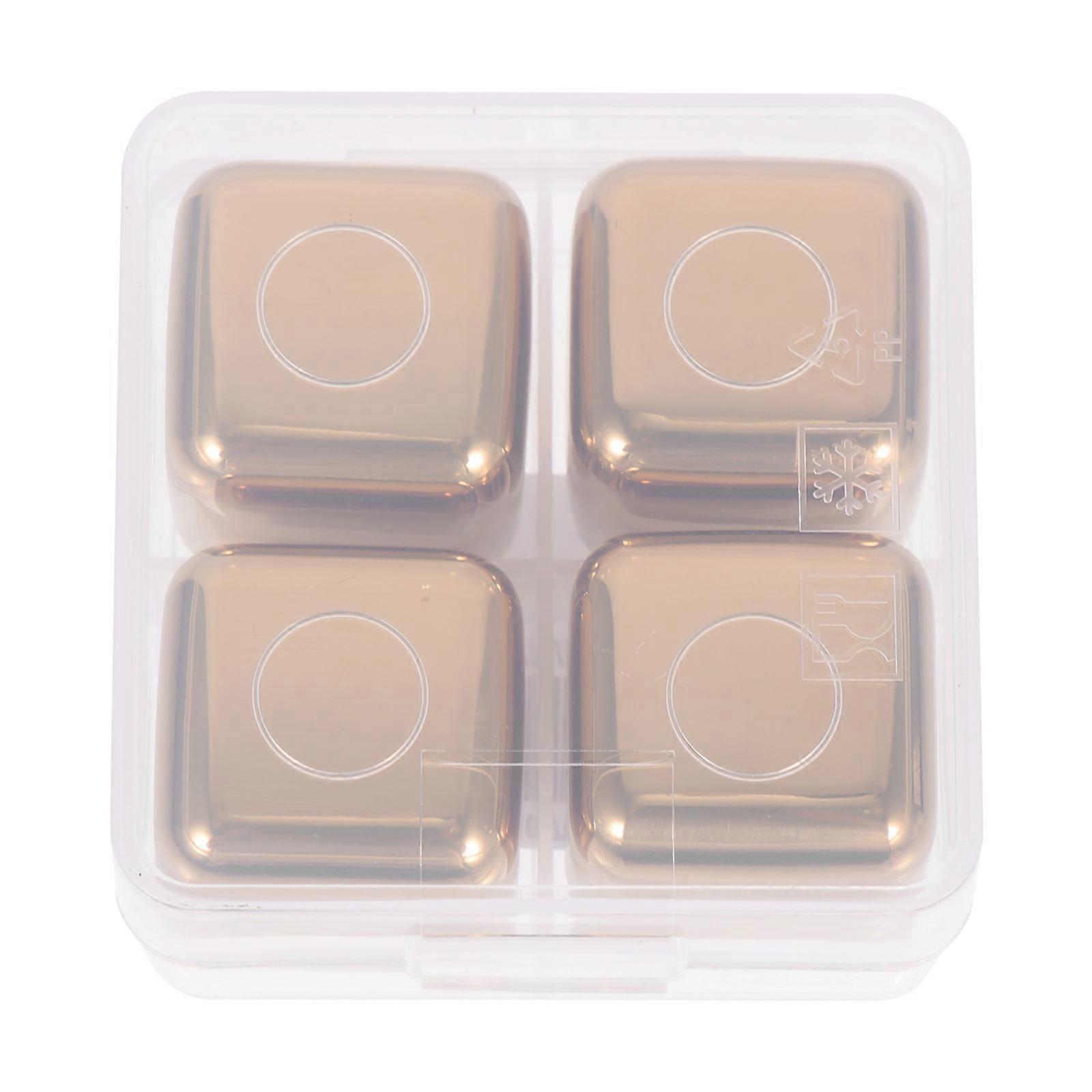 Metal Ice Cube Set for Cooling Beverage 1Set Multi-Use Stainless