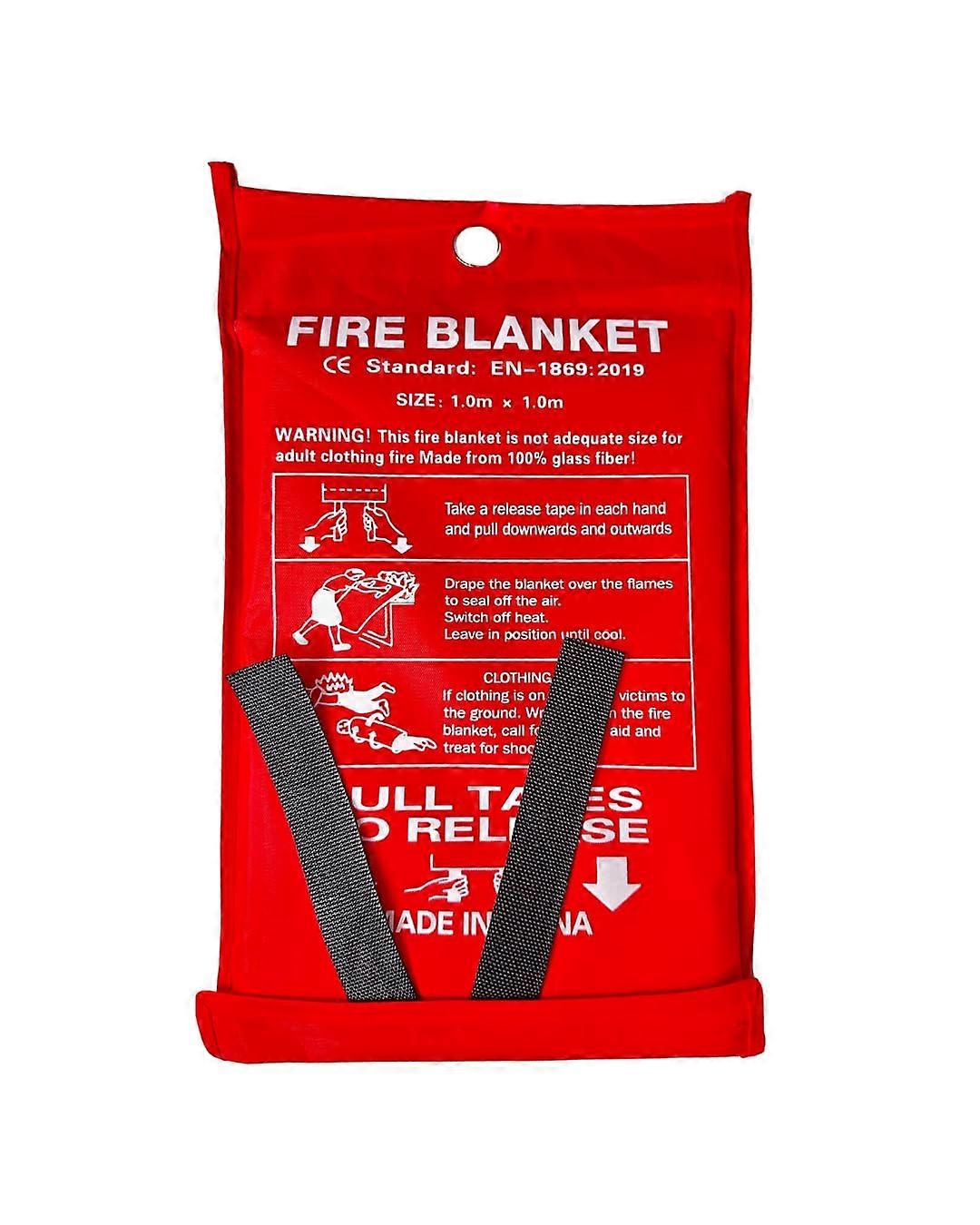 Fire Blanket Emergency Fire Suppression for Kitchen Home Camping Car Grill and Fireplace