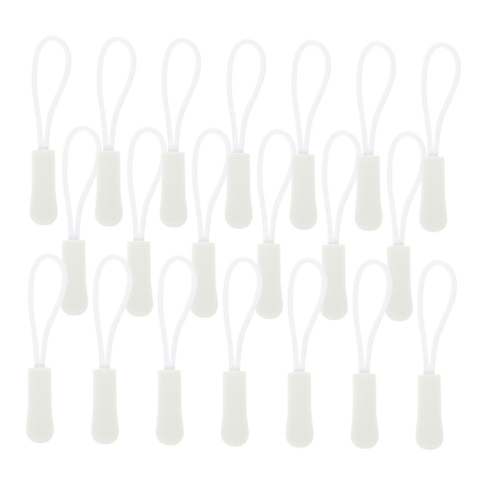 50 Pack Zipper Pull Replacement Tabs for Bags Jackets Luggage Coats Tool Quick