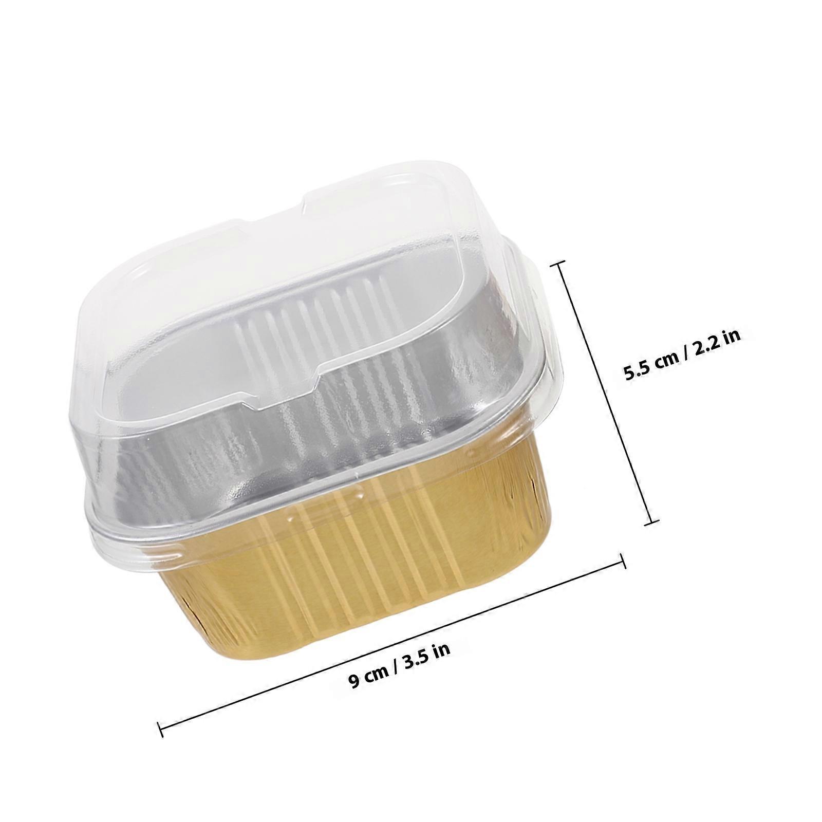 Cake Box Aluminum Foil Boxes for Baking Use with 20Pcs Dessert Cups