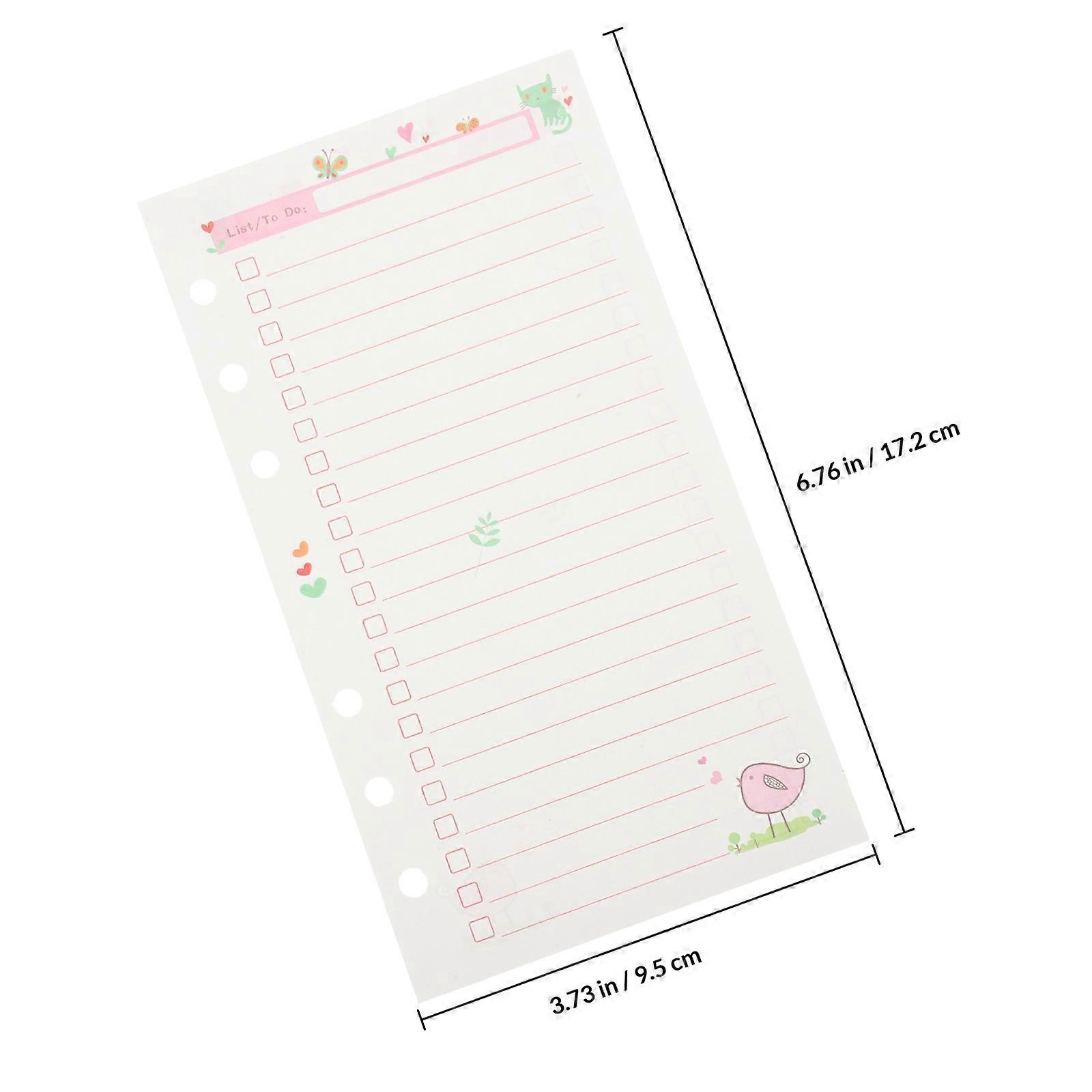 Planner Binder Replacement Paper for Notebook Loose Leaf Notepad Refill 1 Book