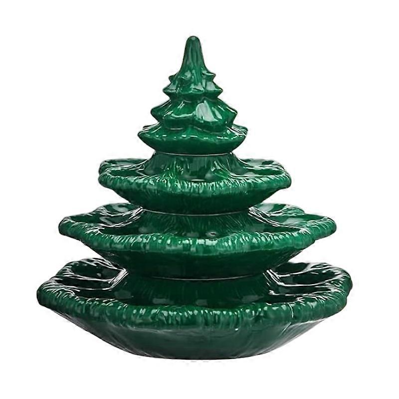 Christmas Deviled Egg Platter,Ceramic-like Christmas Tree Deviled Egg Holder,4 PCS 26 Holes Stackable Ceramic-like Tree Platters