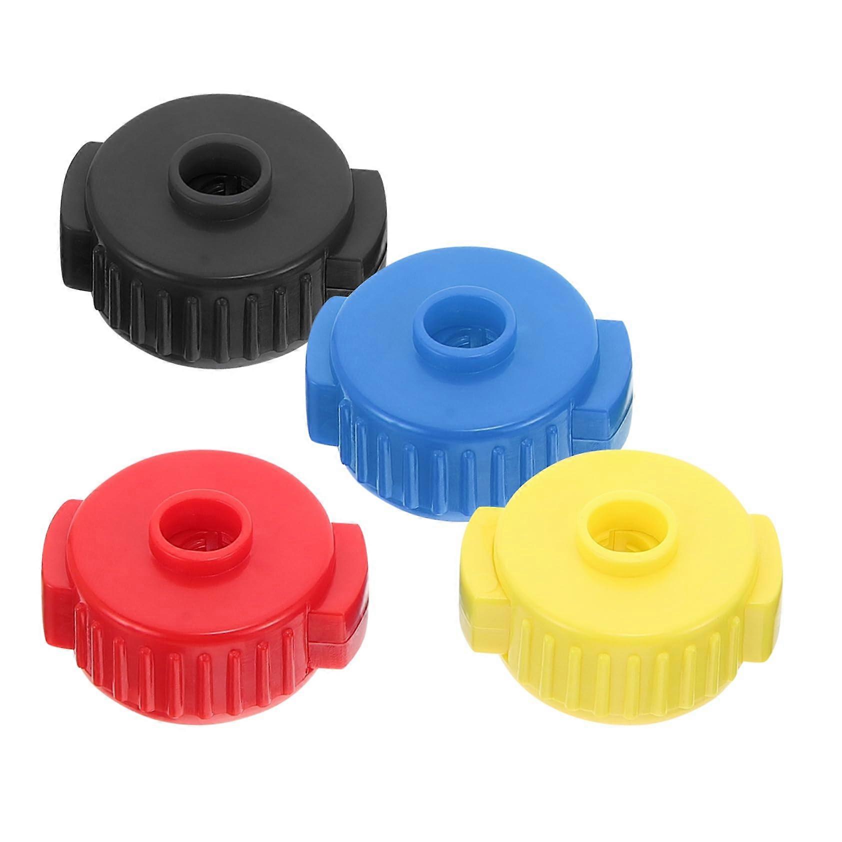 4pcs Color Coded Cymbal Caps for Quick Installation Durable Plastic Drum Replacement Nuts Set
