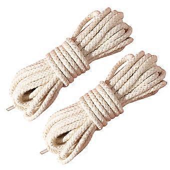 Dicke Polyester-Schnürsenkel für Freizeitschuhe, beige, 2 Stück, idealer Ersatz