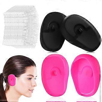 2 Pairs Reliable Silicone Ear Covers Hairdressing Ear Protector and Shower Ear Covers