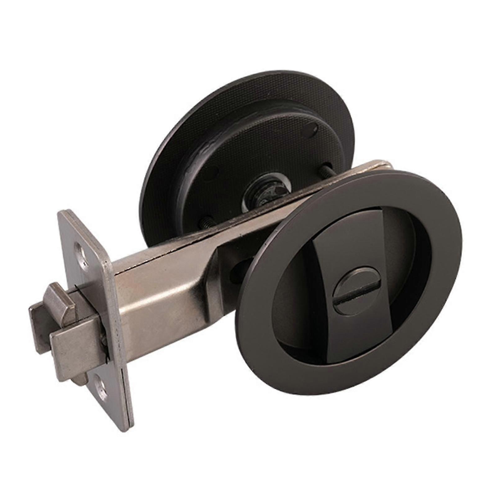 Rustfri rund skyvedørlås for baderom