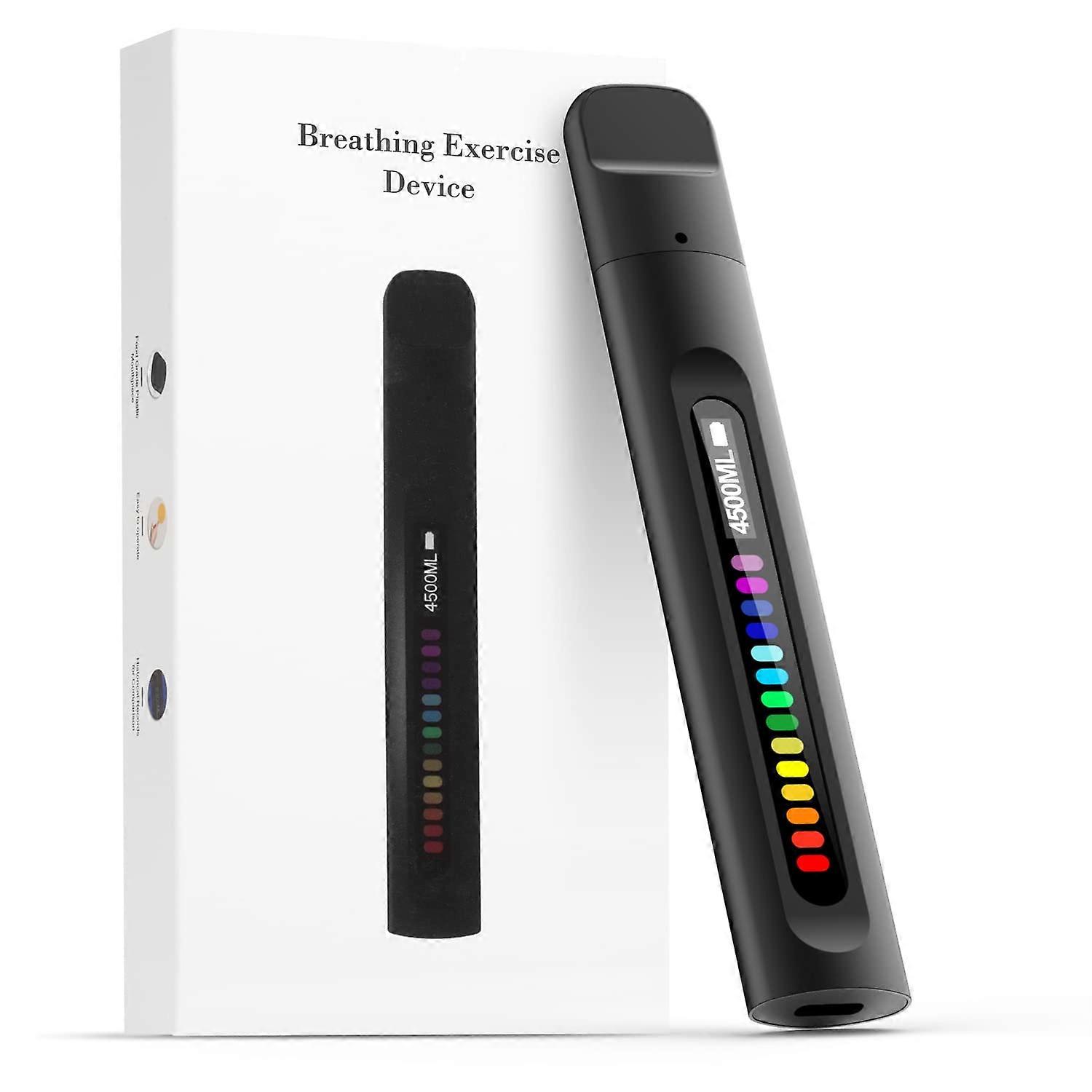 Breathing Exercise Device with Smart Sensor Feedback, Adjustable Resistance and Bluetooth App Control