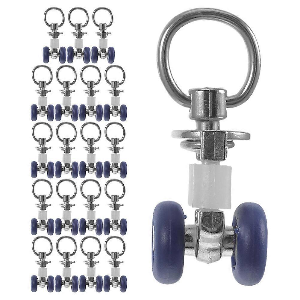 Curtain Track Roller Hooks Ceiling Gliders for Sliding 40Pcs Set