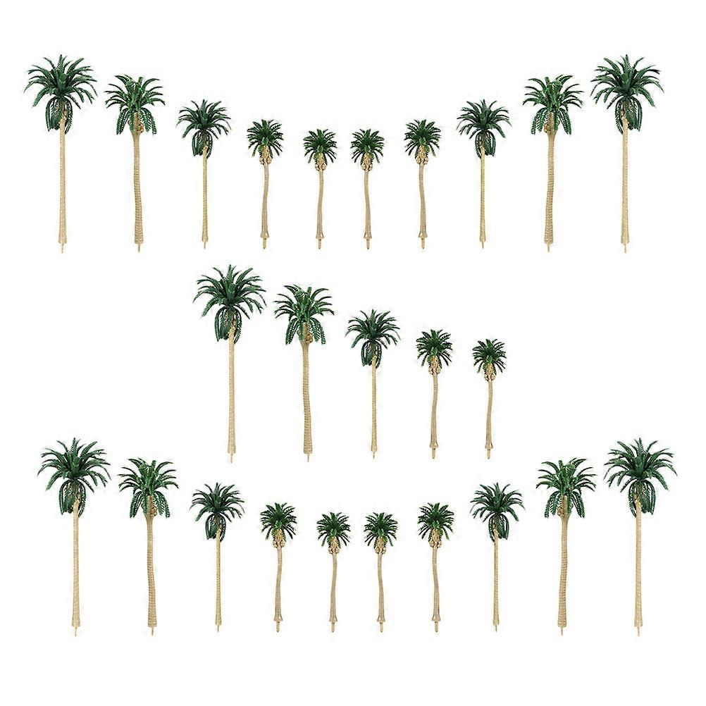 Small Tree Models Simulation Coconut-Tree with 25Pcs Model Trees for Decor