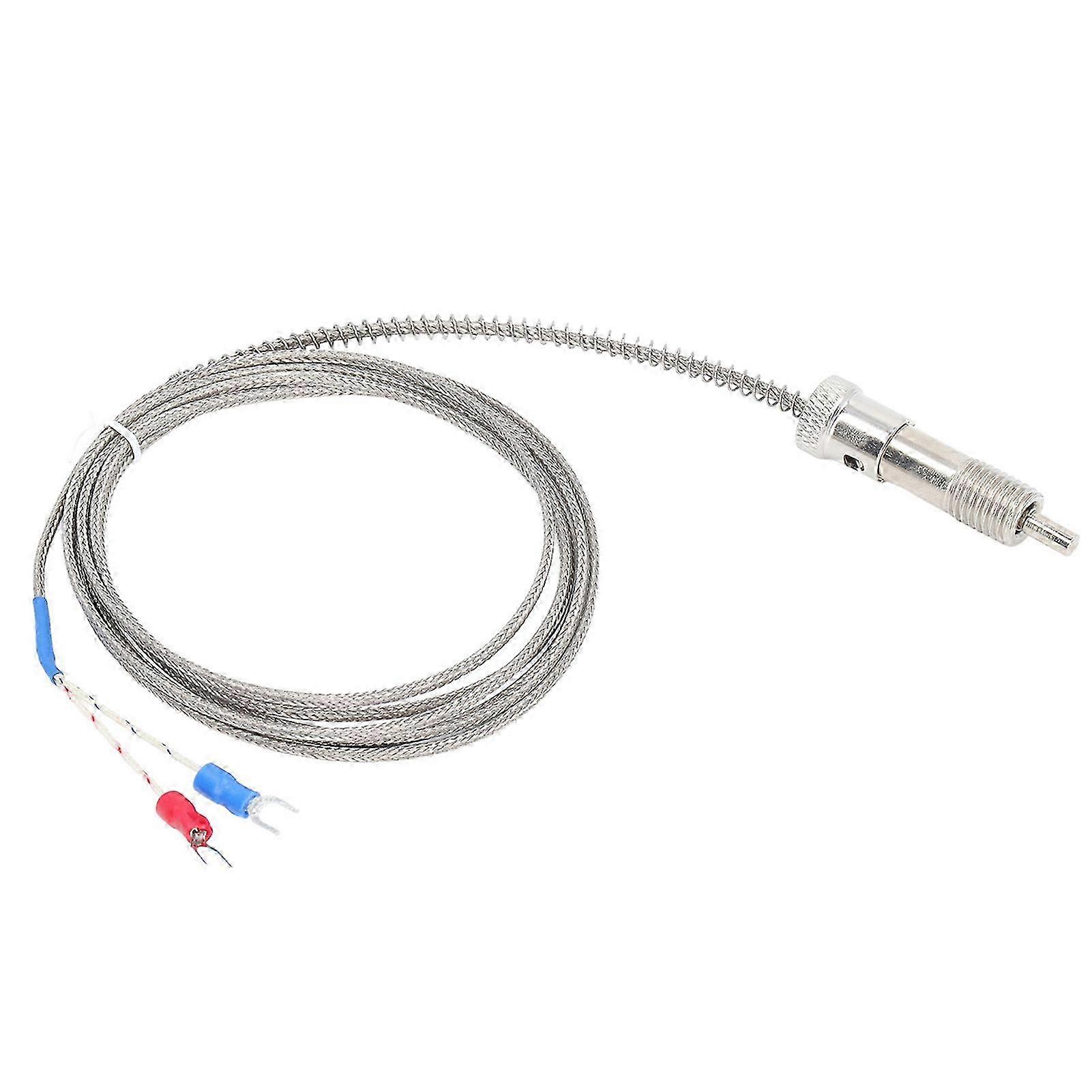 Thermocouple 0?400 K Type Temperature Sensor Probe Compression Spring M12 Thread 4m / 13.12ft