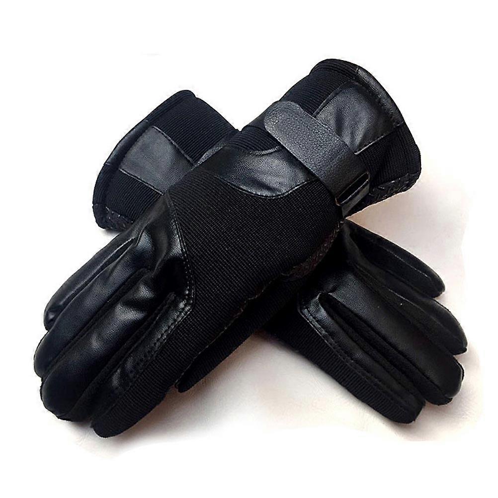 Men Gloves for Keep Warm Function Black Windproof Gloves