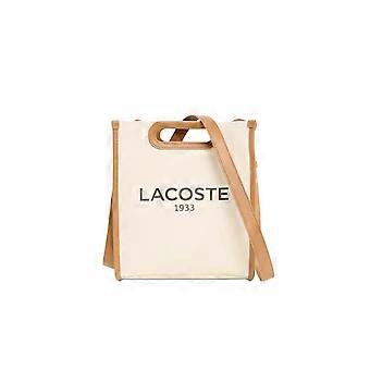 Lacoste Heritage Canvas Dame Skuldertaske, Brun