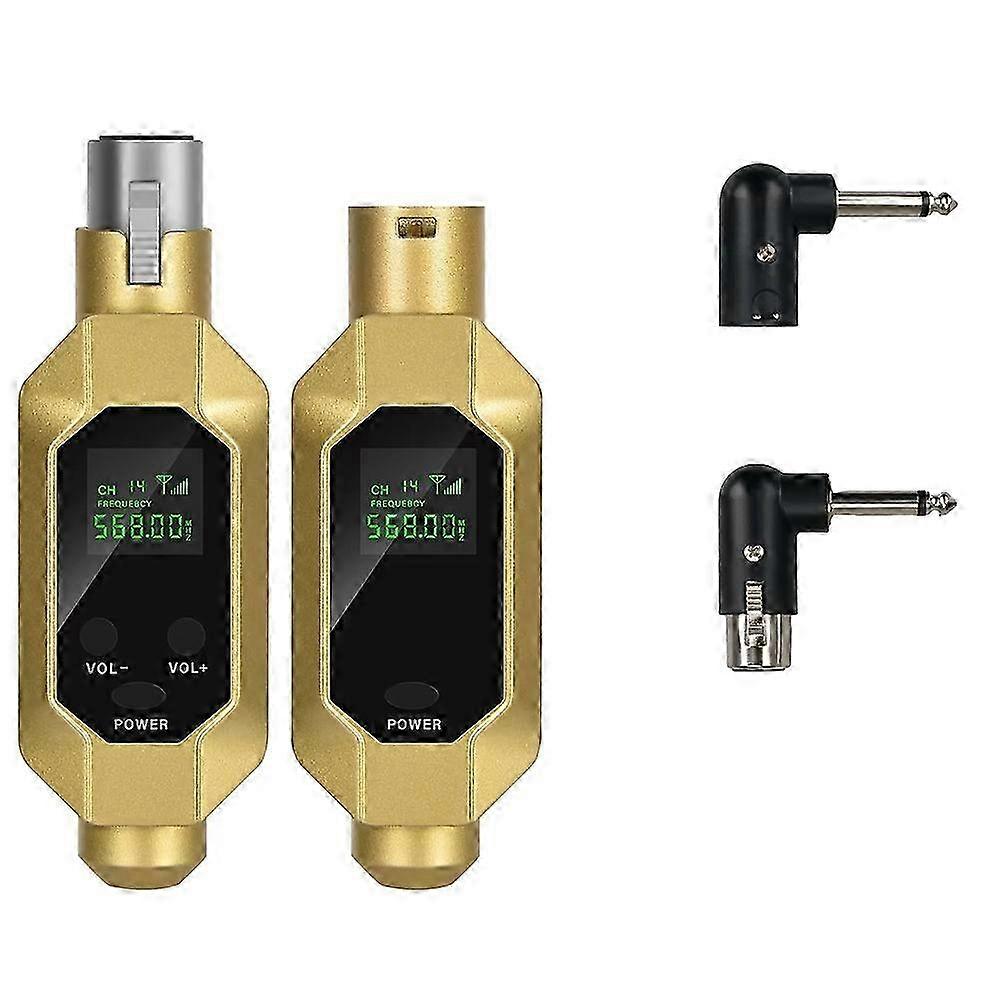 Wireless Microphone Converter XLR Transmitter and Receiver Microphone Wireless System compatible with Dynamic Microphone A