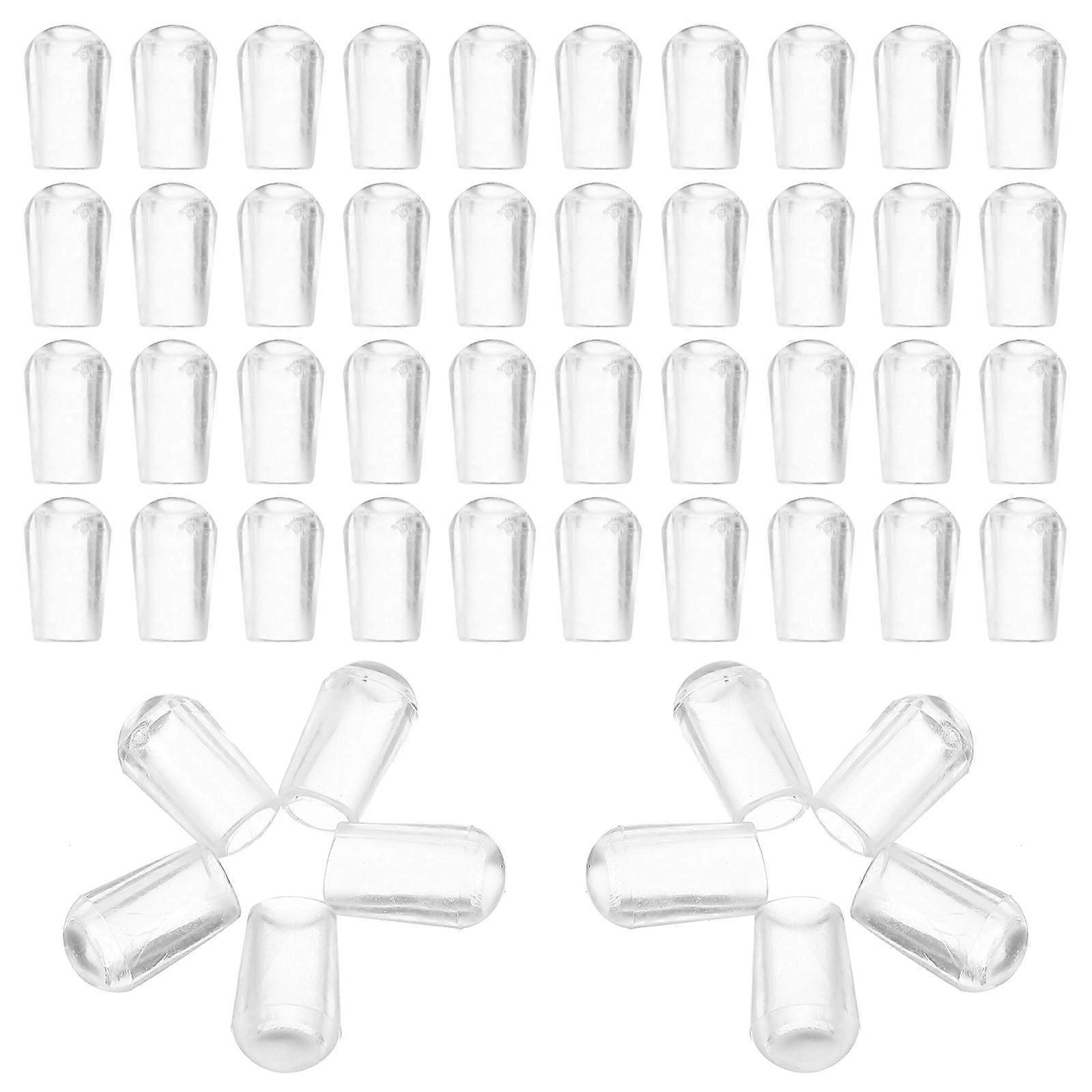 100pcs Thread End Caps Hook Hanger Tip Covers Thread Protector Caps Plastic End Caps