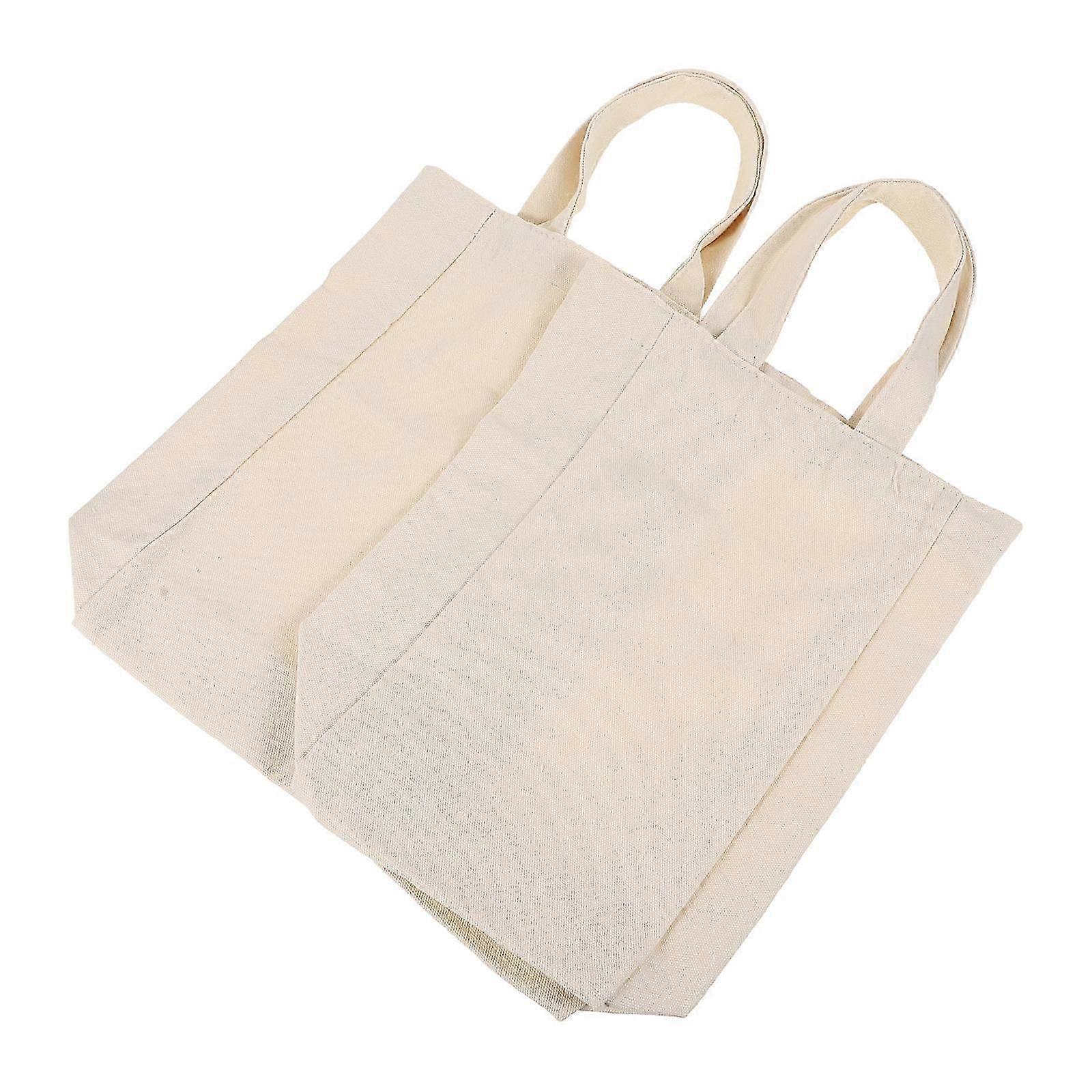 2Pcs Red Bag for Storage Portable Canvas Durable Pouch