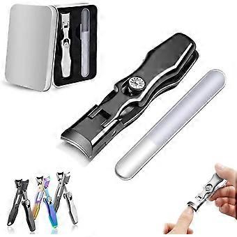 German Professional Nail Clippers for Men, Extra Large Heavy Duty Toe Clippers for Seniors with Catcher File
