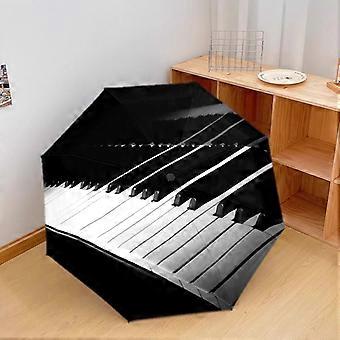 1PC Piano keys Umbrella Portable Folding Umbrella Iron Frame Hole Bone Structure Outdoor Home Umbrella A18