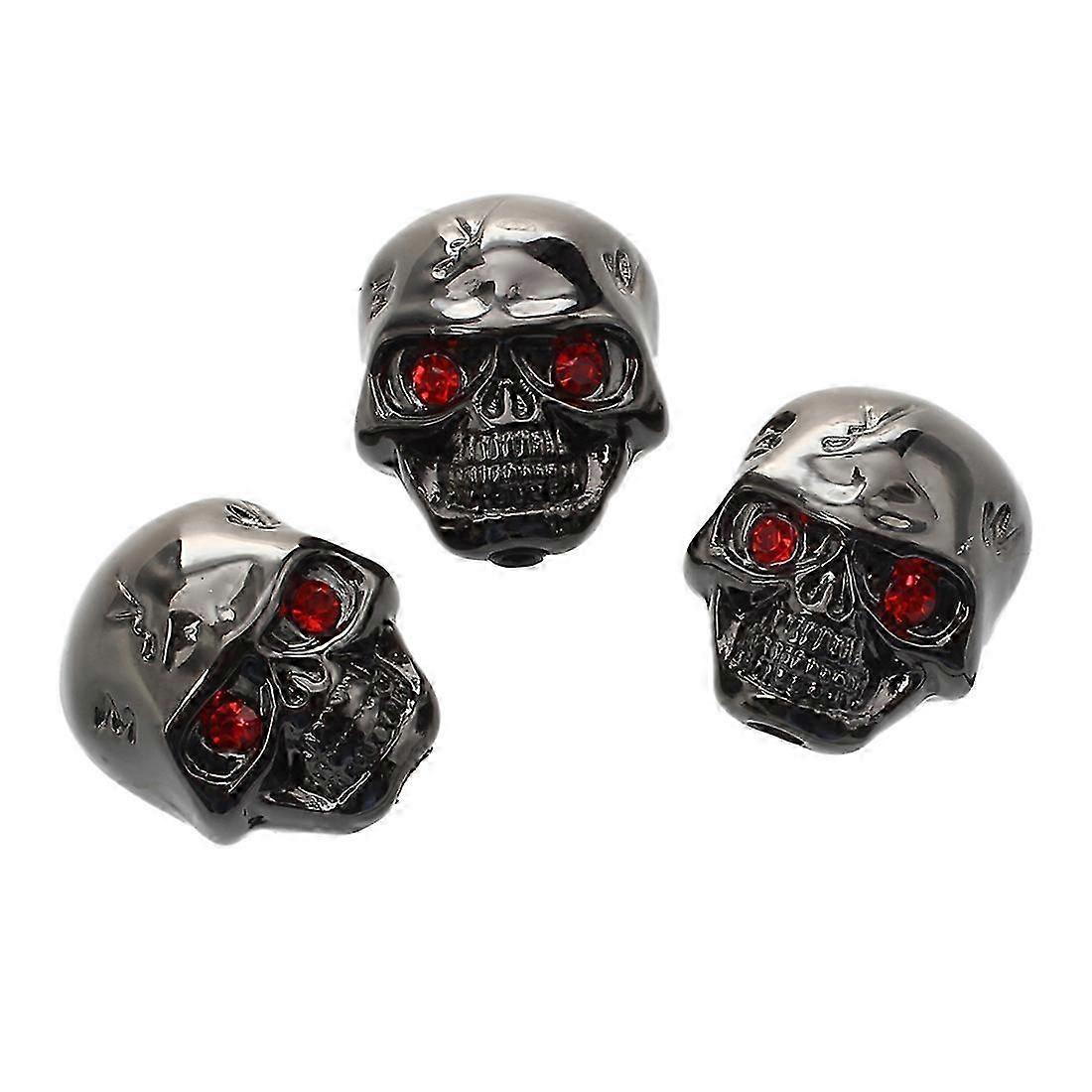 3pcs Electric Guitar Skull Head Volume Control Knobs---