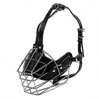 Wire Basket Bull Terrier Dog Muzzle, Adjustable Neoprene Padded Durable Lightweight Steel Training Safety Tool