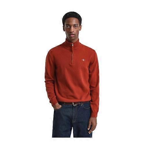 Gant Mens Lambswool Half Zip Jumper