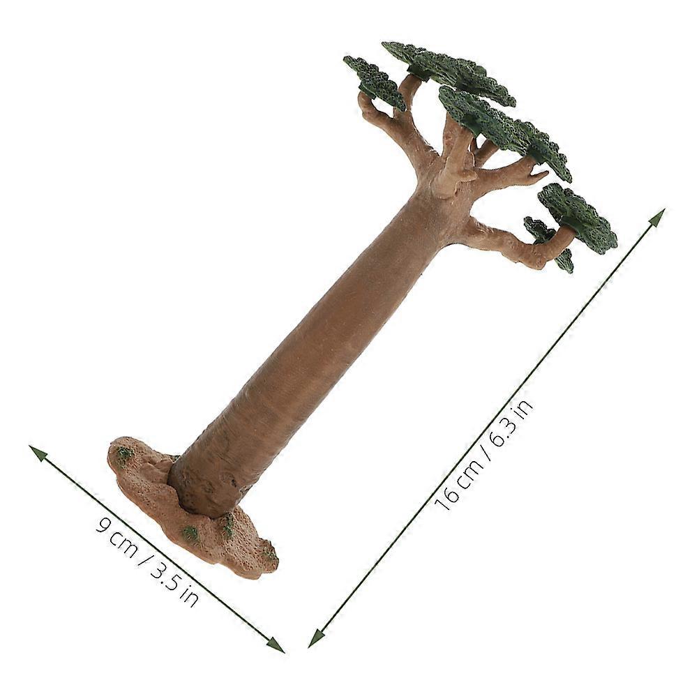 2pcs Exquisite Tree Model Mini Tree Craftwork Decor Realistic Plant Model Decor