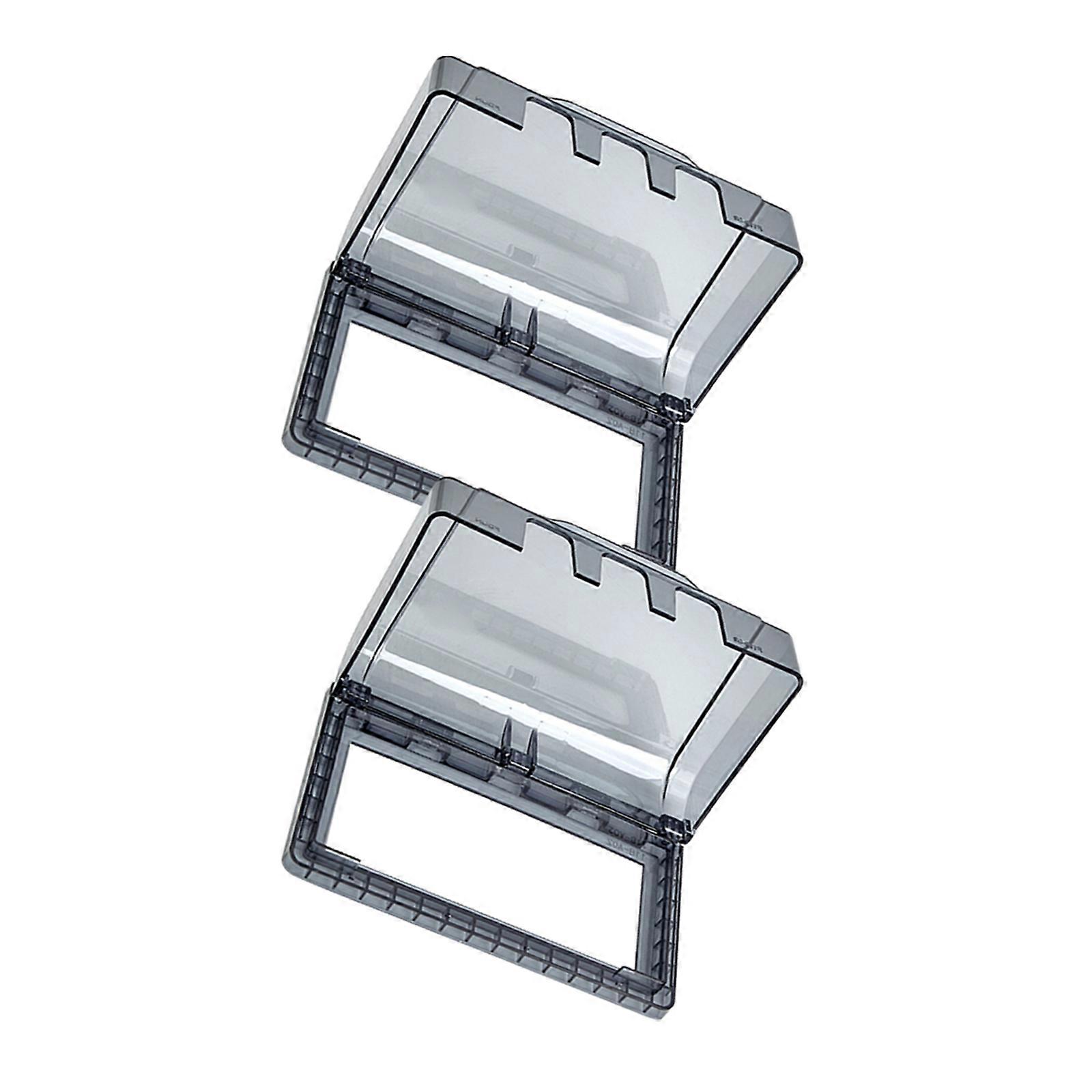 Waterproof Outlet Cover ABS Socket Protector for Door Lock 2Pcs