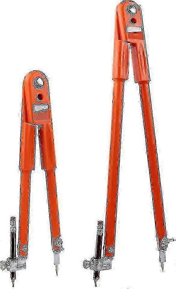 Woodworking compass large diameter adjustable for geometry and scribing