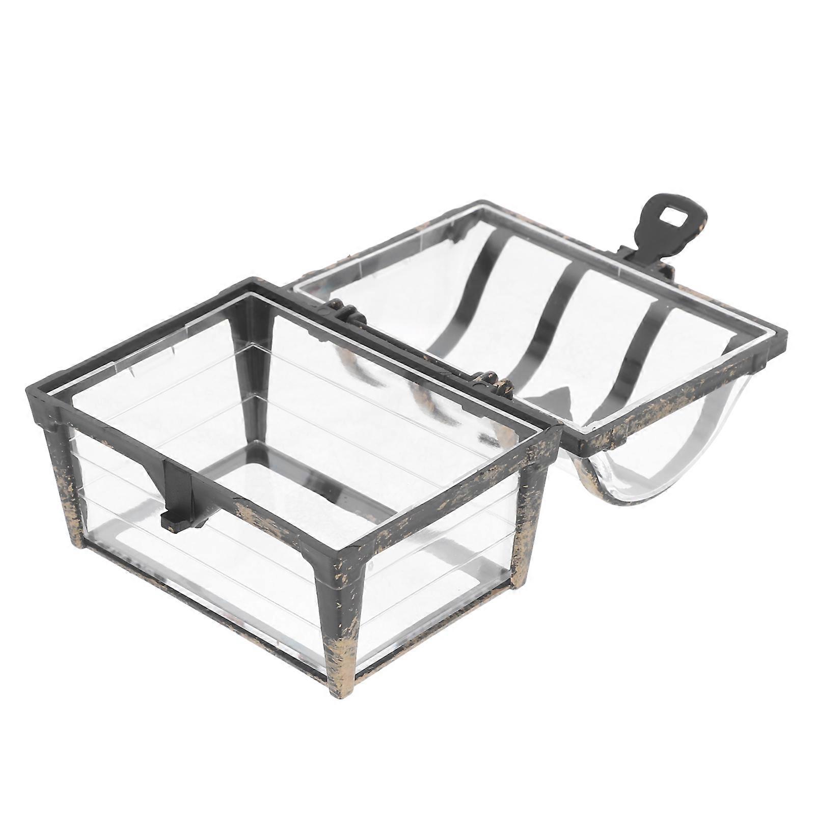 Wedding Candy Boxes Small Treasure Chest for Storage 12Pcs Plastic Candy Packaging