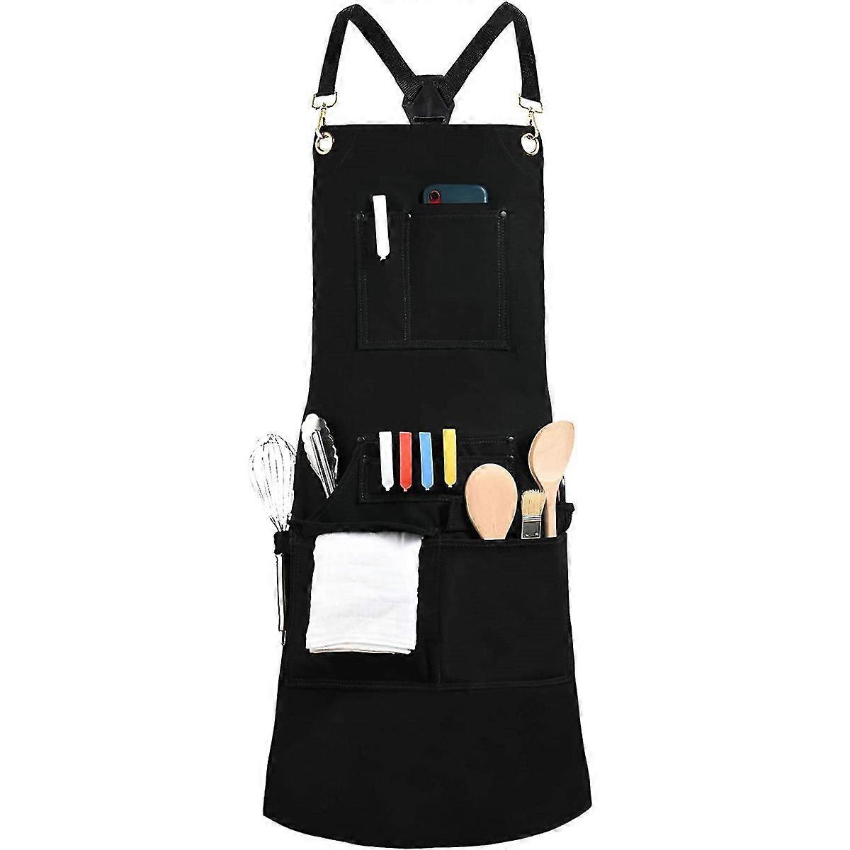 2 pockets, 10 pockets, adjustable canvas apron