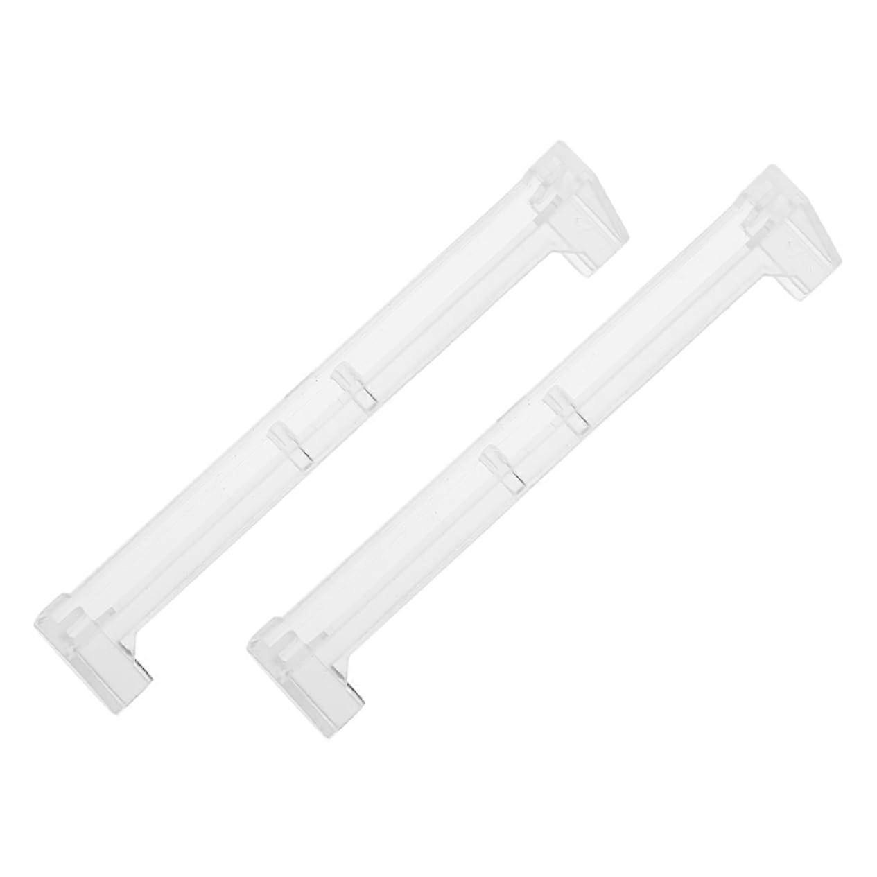 2pcs Vertical Blind Corner Brackets for Valance Connection, Hidden Clear Clips, Easy Install Durable Design