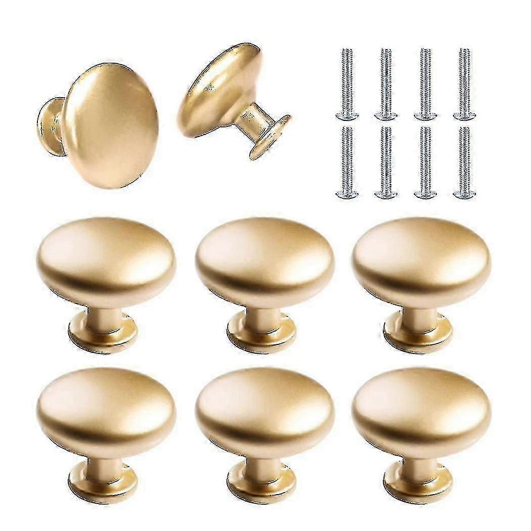 8 pcs door knobs gold drawer knobs cupboard handles small pull with screws for kitchen cabinet dres [XR]
