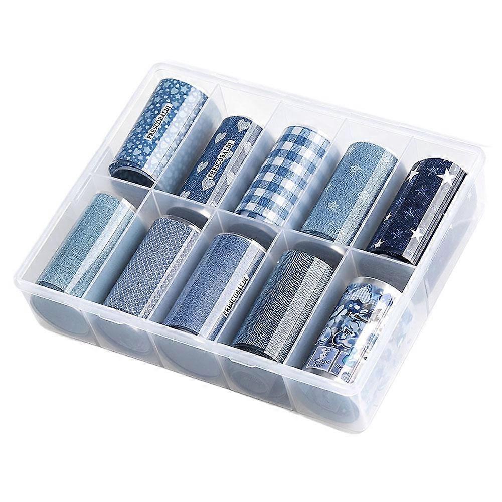 Retro Denim Nail Foil Transfer Set