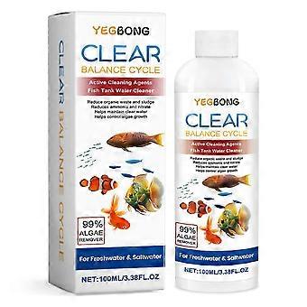 Aquarium algae remover and preventative 100% Safe for Fish and Plants Outdoor backyard ornamental pond_cf