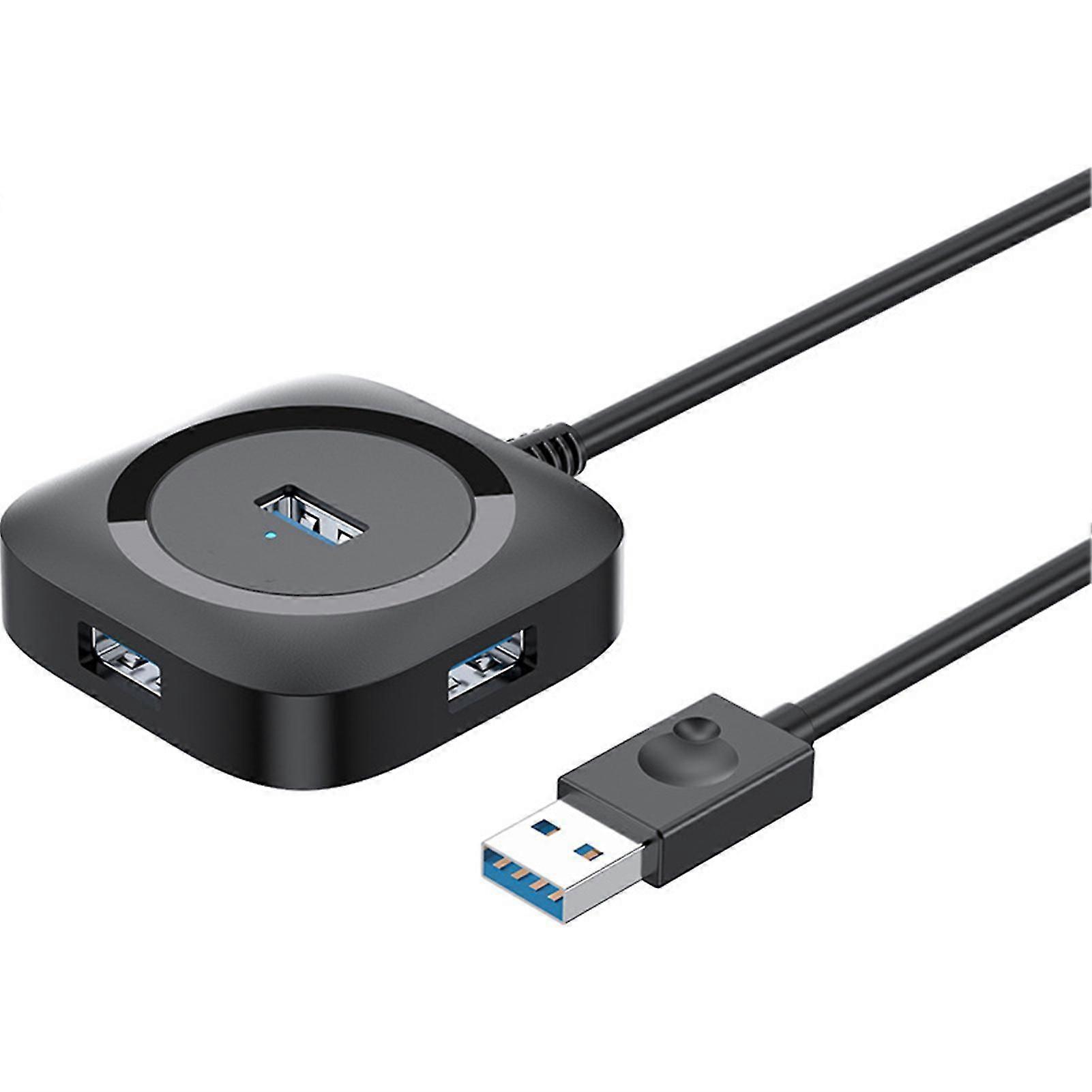 Splitter Hub Plug Play High-Efficiency Sensitive Response Data Transfer Function Expansion 4-Port USB 3.0 USB Hub Expander Home Use
