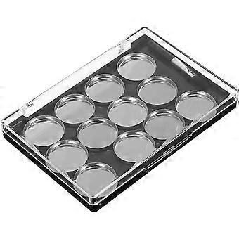 Palette de maquillage vide Palette de fards à paupières magnétique Palette de fards à paupières pour femmes Plateau de maquillage avec pinceau à fard à paupières