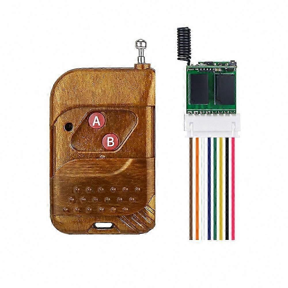 2CH Mini Wireless Remote Control Relay Switch, DC 3.7V-12V for LED Lights and Access Control