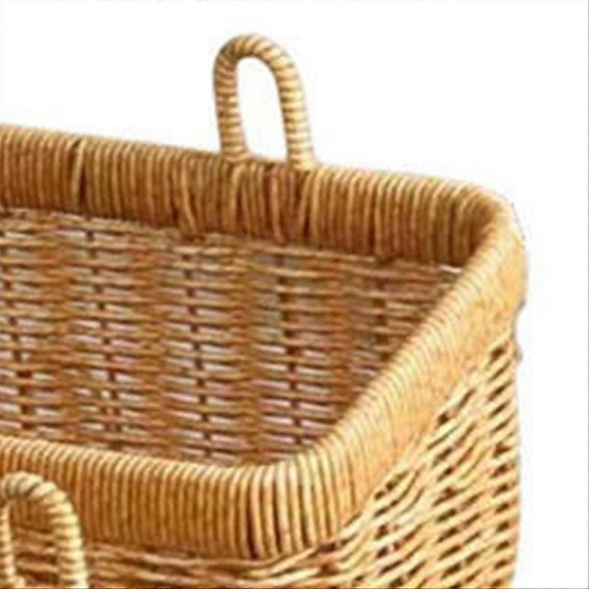 2PCS Wall Hanging Weaving Storage Baskets with Handle Decorative