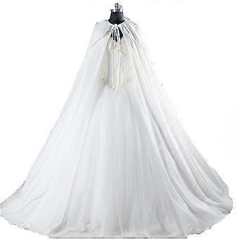 Cape de mariée Cosplay à capuche Cape légère châle spectacle Costume Long Poncho pour Hollowen