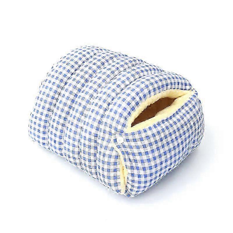 Plush Enclosed Gingham Pet Bed