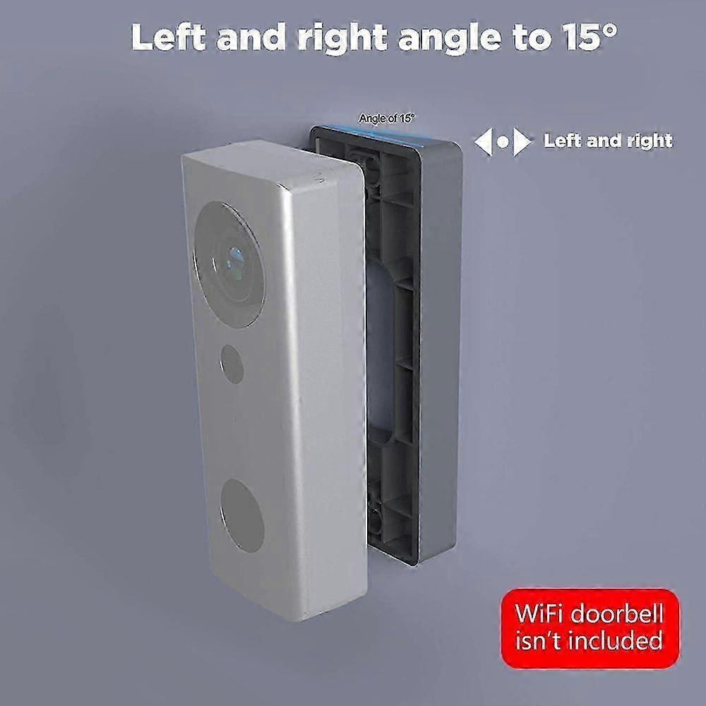 Adjustable Doorbell Angle Mount, No Drill, Compatible with Doorbell Models