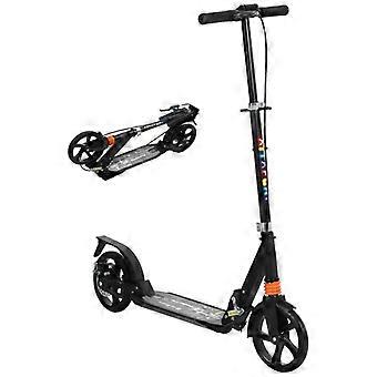 Children's scooter with adjustable handlebars, foldable, for children aged 6-12 years, 94 x 36 x 88-103cm, black