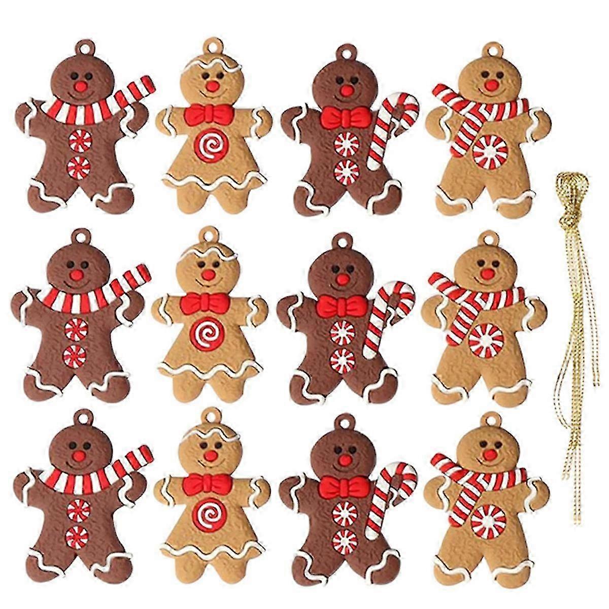 Adorable PVC Gingerbread Ornaments