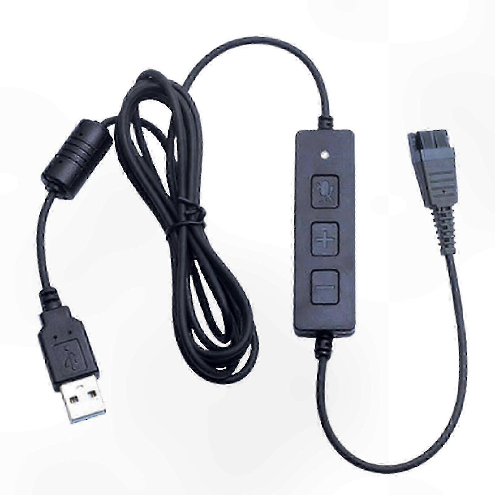 QD to USB Adapter Cable with Mute Volume