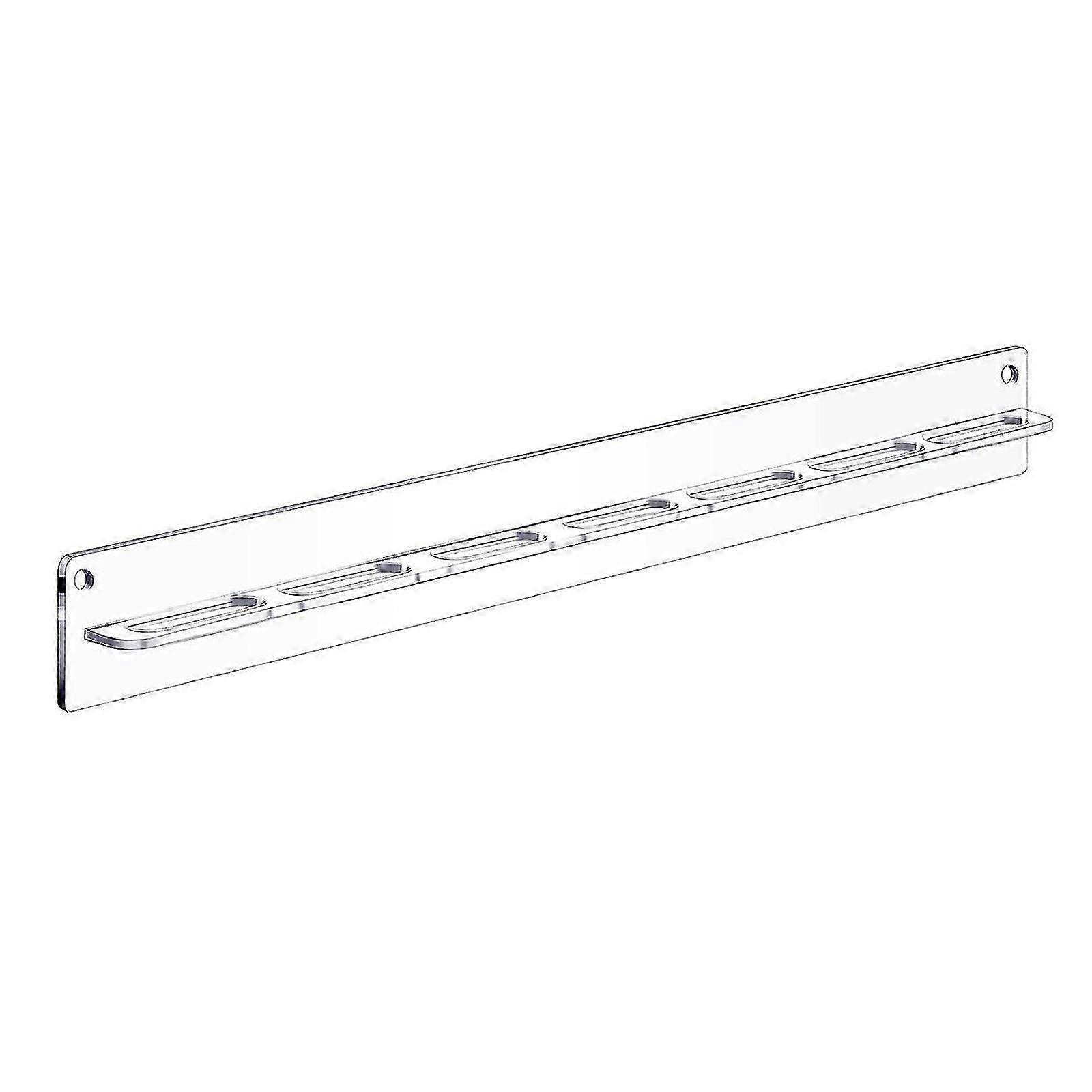 Clear Acrylic Wall-Mounted Glasses Shelf