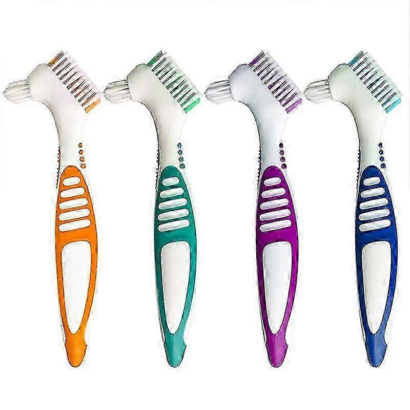 Compact Double Bristle Denture Brushes