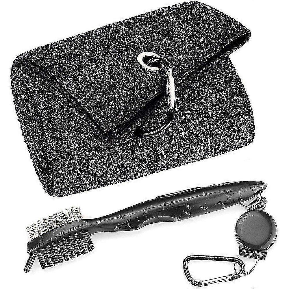 Ergonomic Cotton Golf Brush & Towel Set