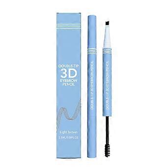 double-headed 3D eyebrow, native mist hair flu sketch roots wild eyebrow 3D sketch pencil.B1