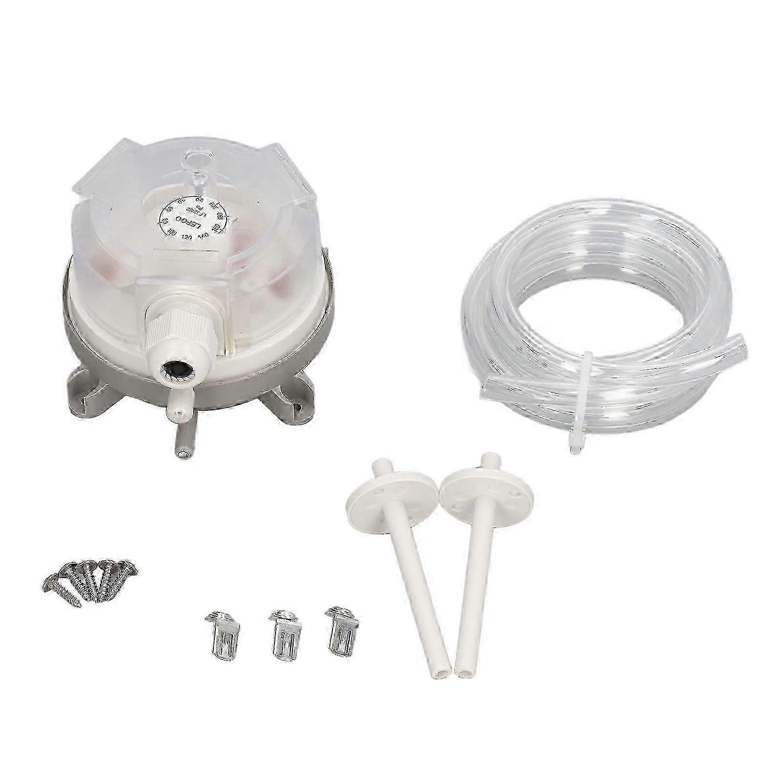 Pressure Difference Switch Mechanical SPDT Pressure Switch with Mounting Tools LF3202 20200pa